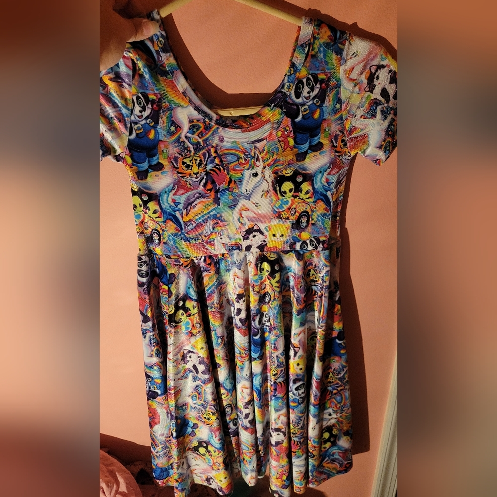 Wild Rich Kids - Lisa Frank Colorful Friends - 11/12 Velvet Twirl Dress